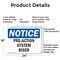 Signmission Pre-Action System Riser, 24 in W x Rectangle, Aluminum OS-2PACK-NS-A-1824-L-17781 - alternate 6